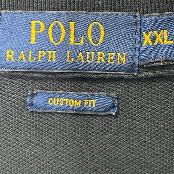 Polo Sport Bear by Polo Ralph Lauren Custom Fit Black Polo Shirt XXL Preppy - Picture 4 of 5